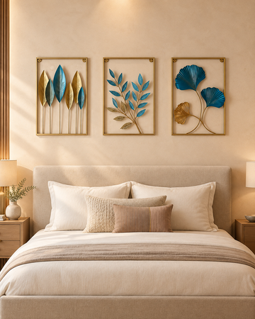 Botanical Harmony Metal Wall Art