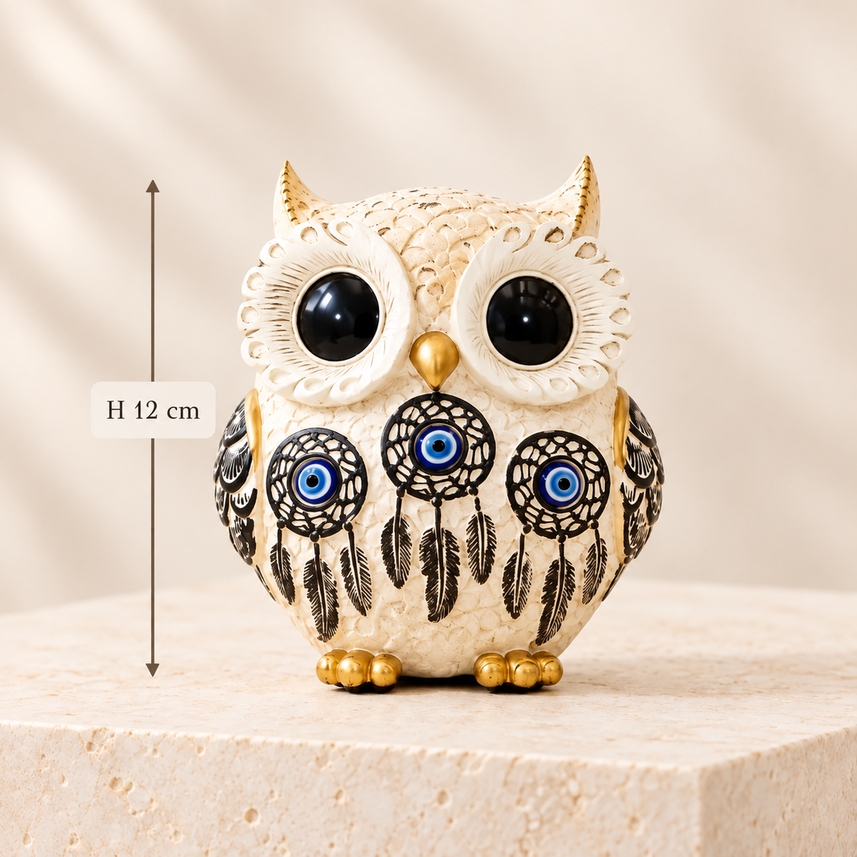 Aegis Evil Eye Owl size guide