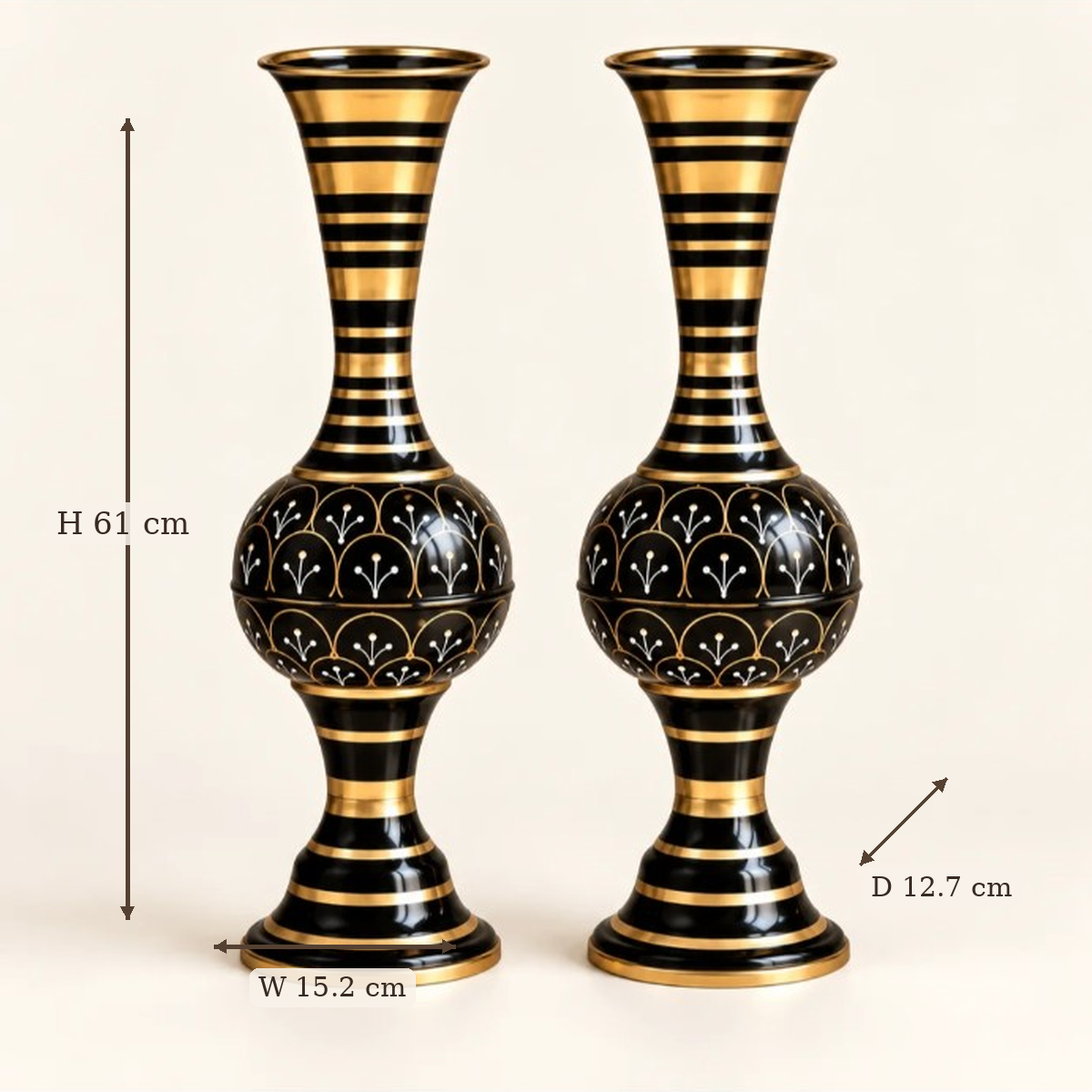 Aurelia floor vases size guide
