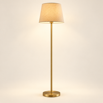 VIRAAM Aurelia brass floor lamp studio view