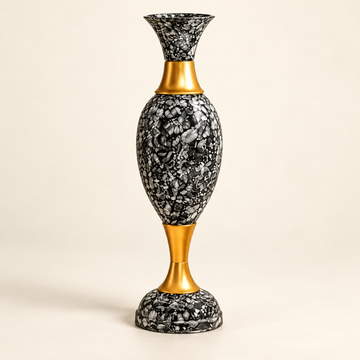 VIRAAM Noir Aureus floor vase premium studio view